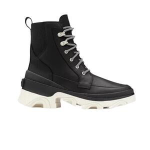 NWOT Sorel Brex Lace Up Winter Boot Black/Chalk – Sz 10